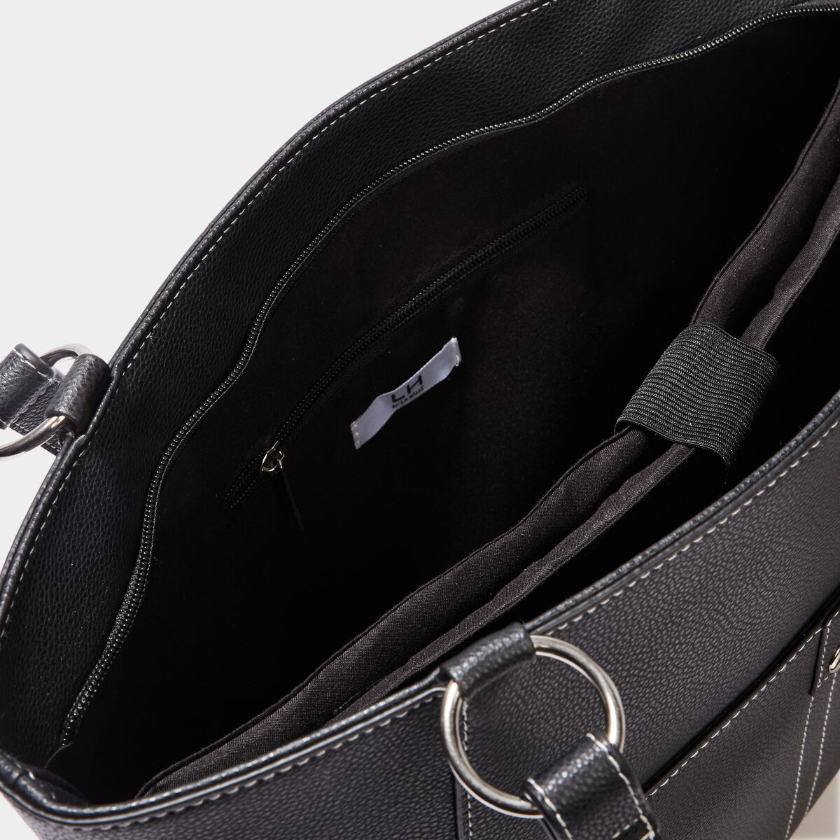 Sac cabas noir femme