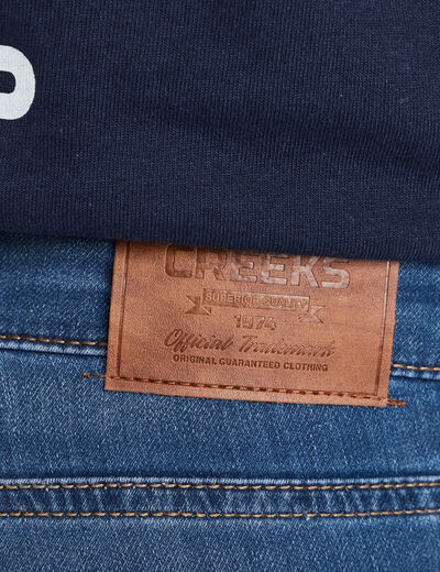 Jean stretch coupe slim denim double stone homme