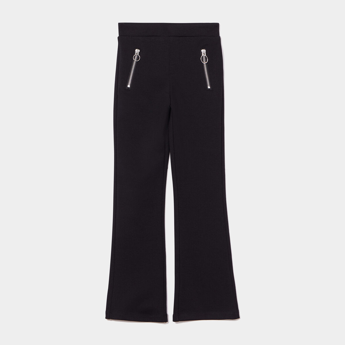 Tregging flare avec poches zippées noir fille