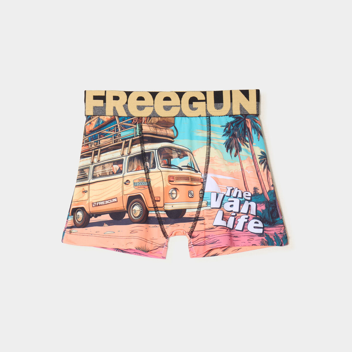 Boxer Freegun jaune gar&ccedil;on