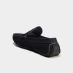 Mocassins en cuir bleu marine homme