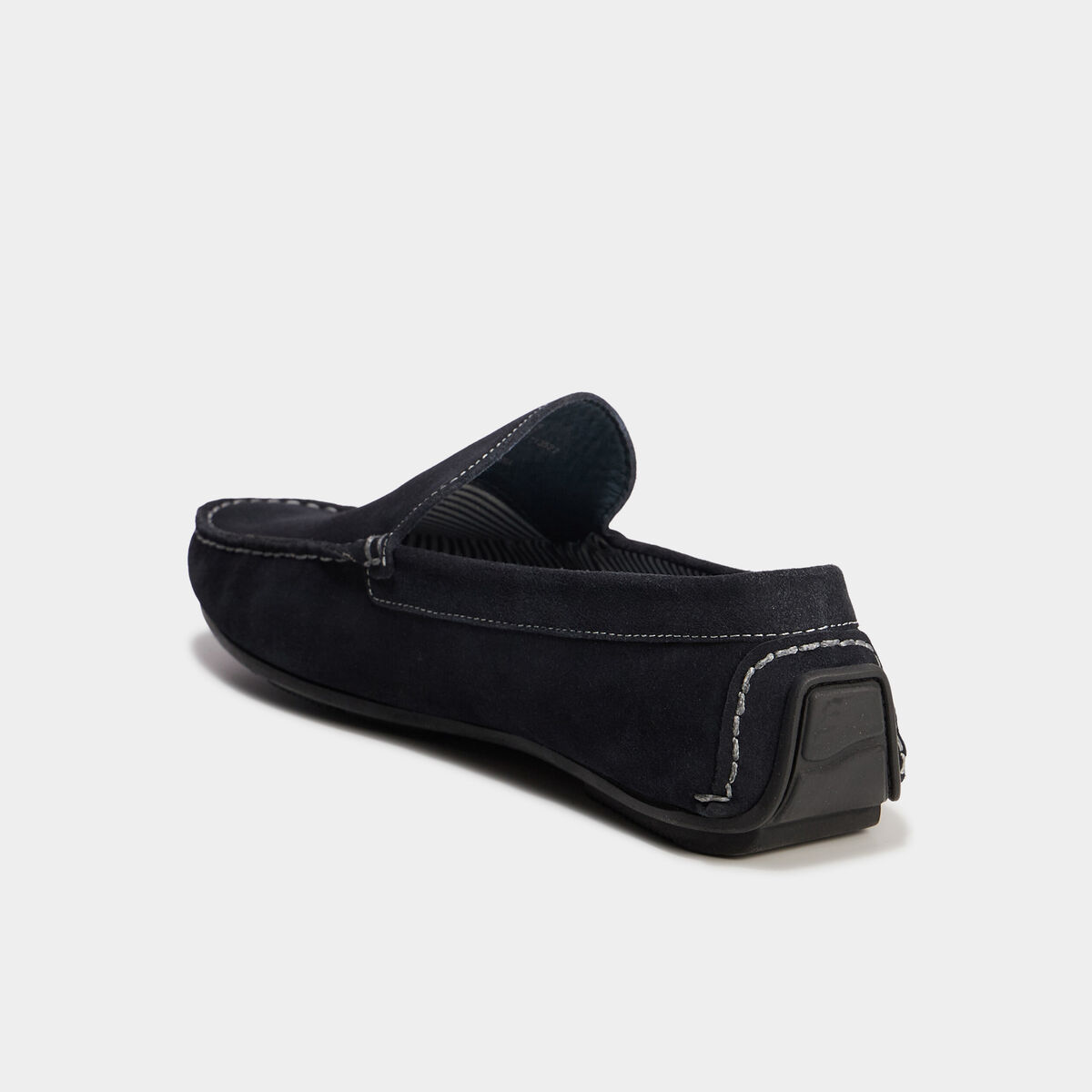 Mocassins en cuir bleu marine homme