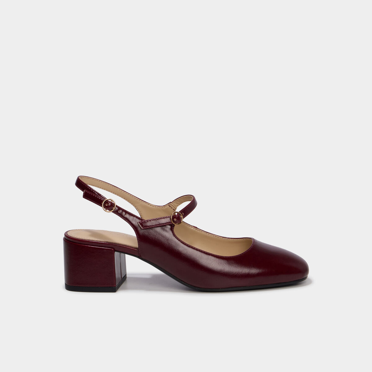 Escarpins vernis &agrave; talons rouge femme