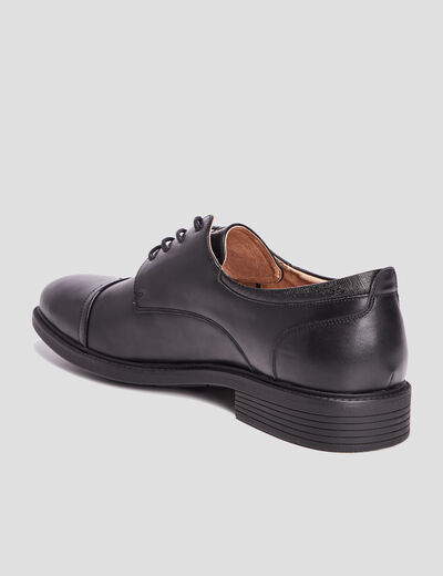 Derbies lacées noir homme