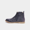 Bottines en cuir Kickers Tylbury bleu marine fille