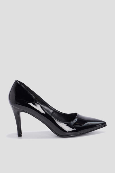 Escarpins vernis à talons Mosquitos noir femme
