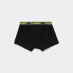 Lot 3 boxers coton majoritaire noir garçon