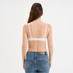 Soutien-gorge push-up microfibre blanc femme