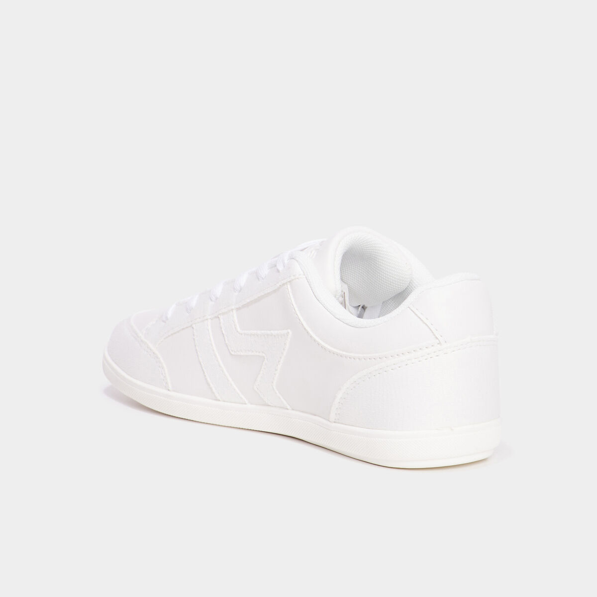 Tennis basses &agrave; lacets blanc femme