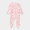 Dors-bien coton manches longues zipp&eacute; rose clair b&eacute;b&eacute;