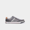 Tennis toile à lacets gris homme