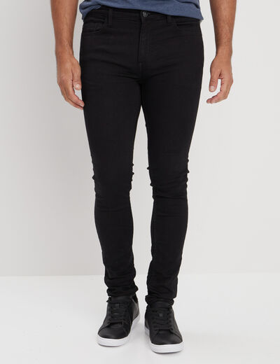 Jeans skinny taille standard noir homme
