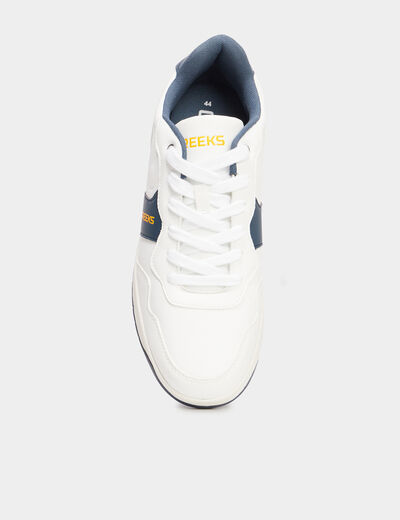 Tennis basses à lacets Creeks blanc homme