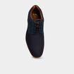 Derbies &agrave; lacets bout rond bleu marine homme