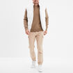 Pantalon cargo slim beige homme