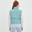 Doudoune sans manches imperméable vert femme