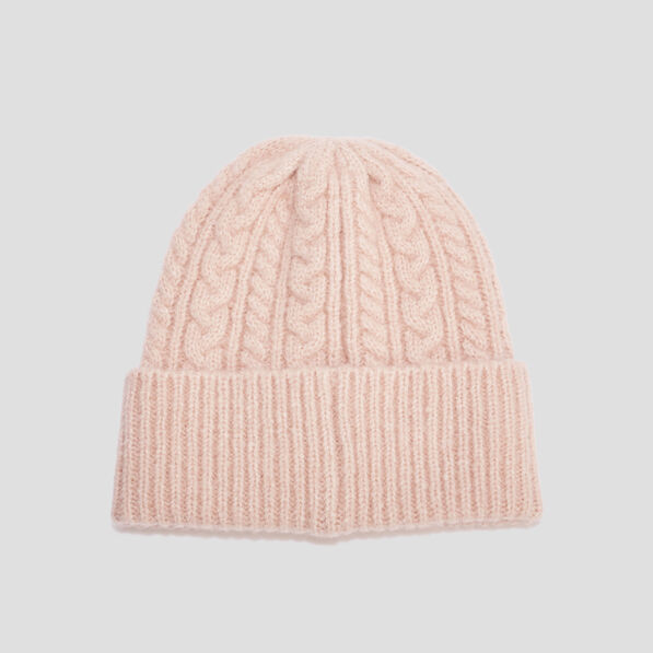 bonnet tricote torsades ivoire femme Bonnet tricoté torsades ivoire femme