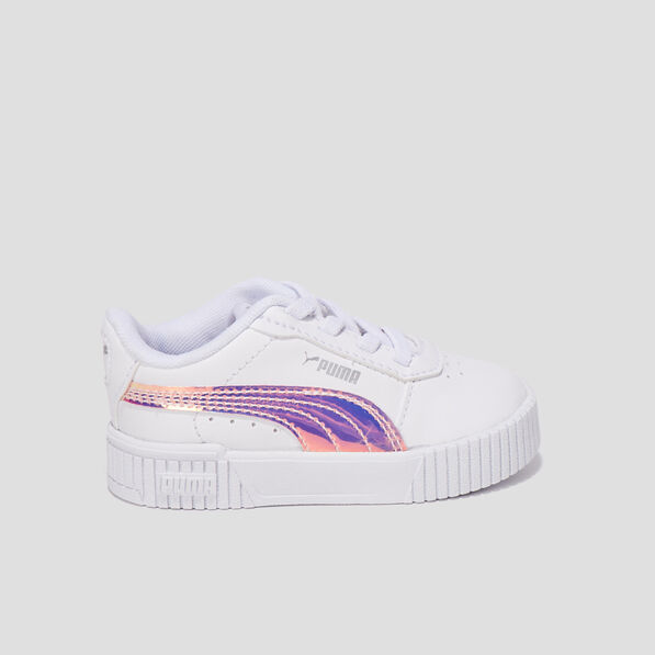 Tennis à lacets Puma Carina 2.0 blanc bébé fille