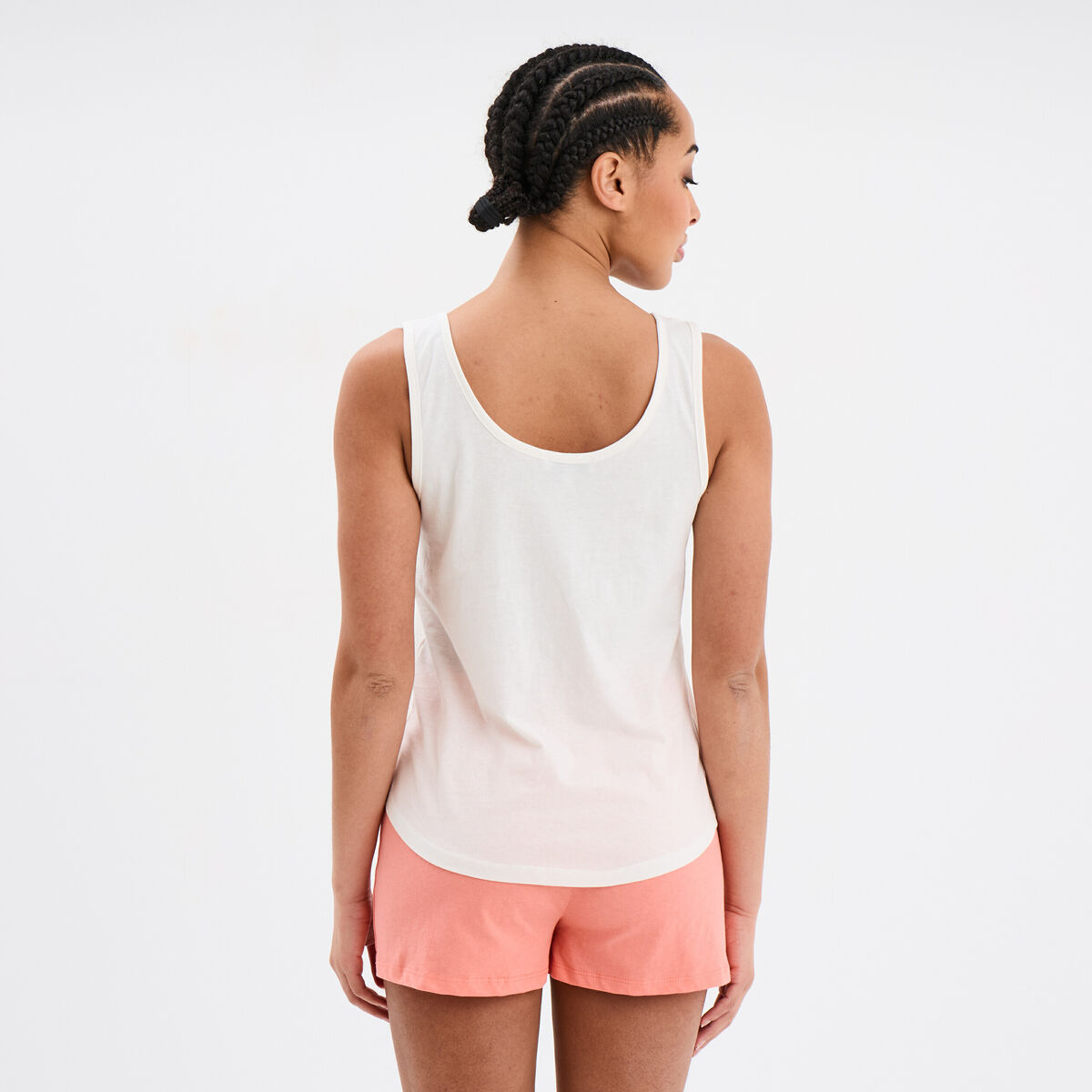 Ensemble pyjama short 2 pièces coton vieux rose femme