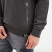 Sweat à capuche hoodie 2 poches zippées vert kaki homme
