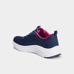 Baskets running à lacets élastiqués bleu femme