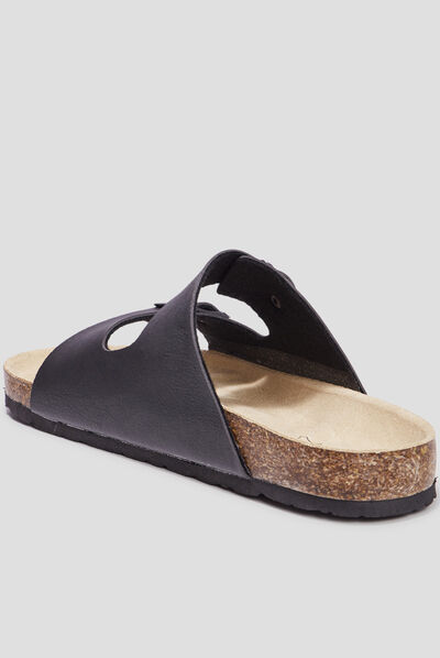 Mules avec boucles Goaleres noir homme