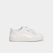 Tennis basses à scratchs Puma blanc fille
