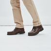 Bottines à lacets marron homme