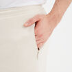 Short de jogging droit Liberto ecru homme