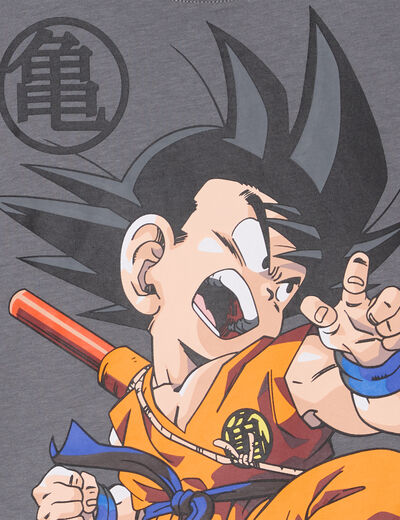 T-shirt manches courtes Dragon Ball gris foncé garçon