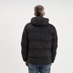 Doudoune courte &agrave; capuche d&eacute;perlante noir homme