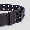 Ceinture avec oeillets noir femme
