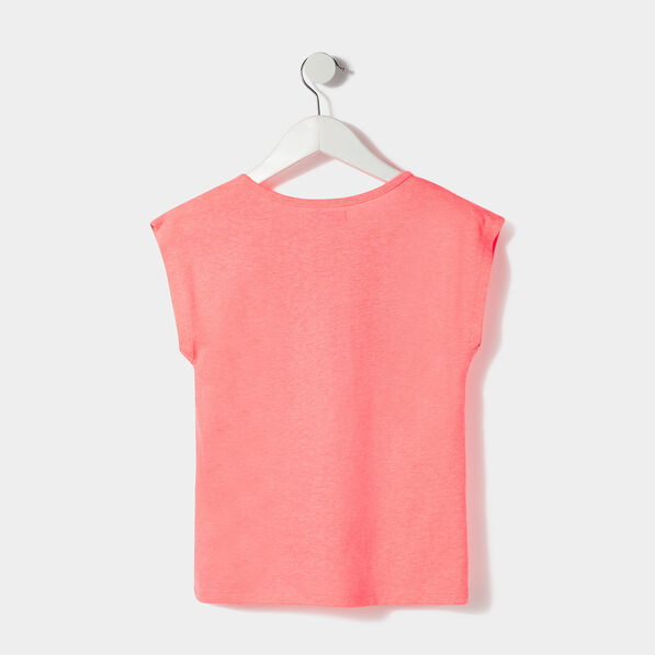 Ensemble pyjama 2 pièces rose fluo fille