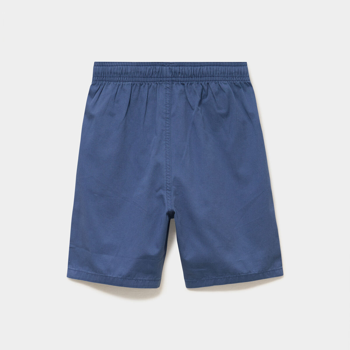 Bermuda short loose &eacute;lastiqu&eacute; coton bleu fonc&eacute; gar&ccedil;on