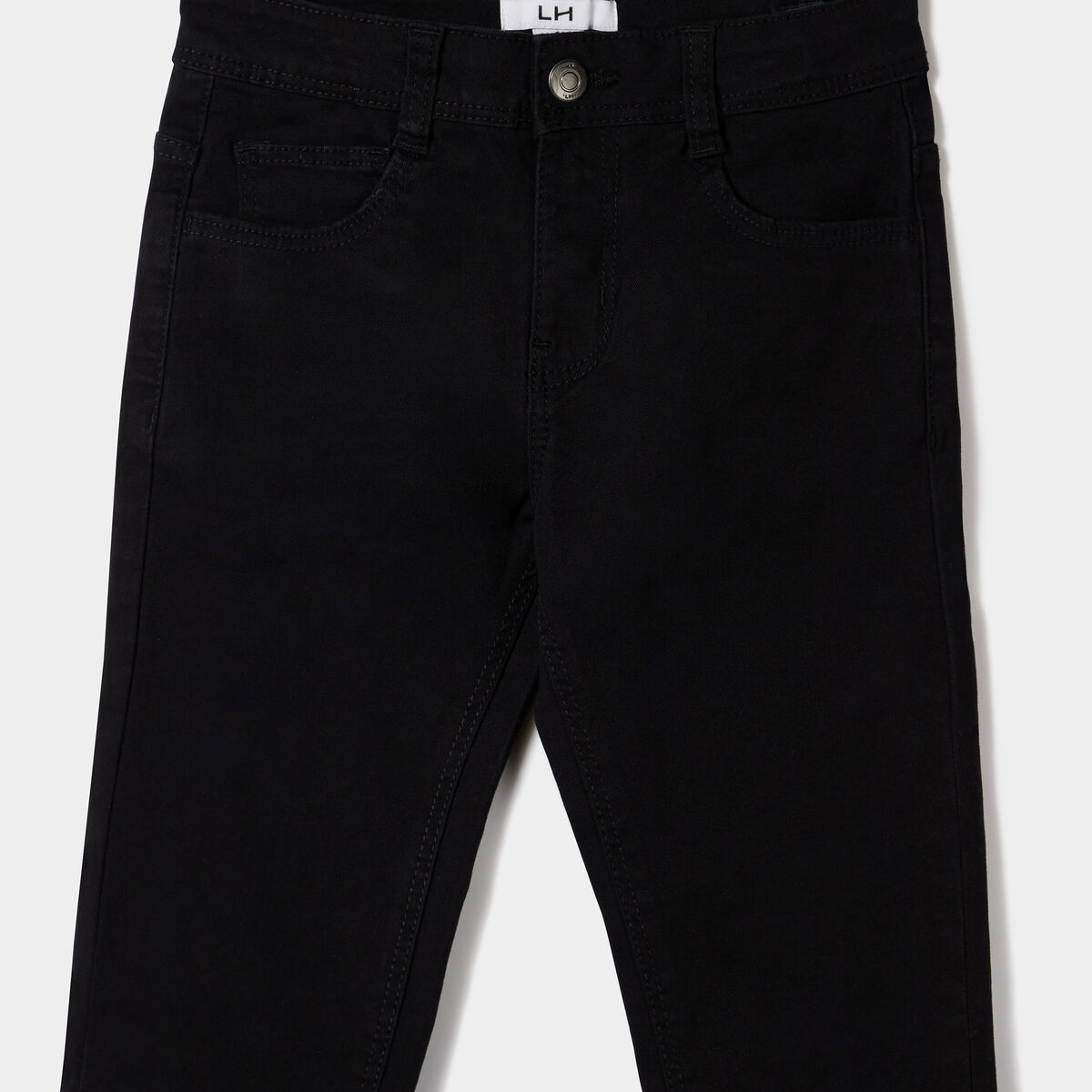Pantalon regular avec poches noir gar&ccedil;on