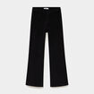 Tregging flare stretch effet velours noir fille