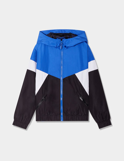 Veste à capuche zippée noir garçon