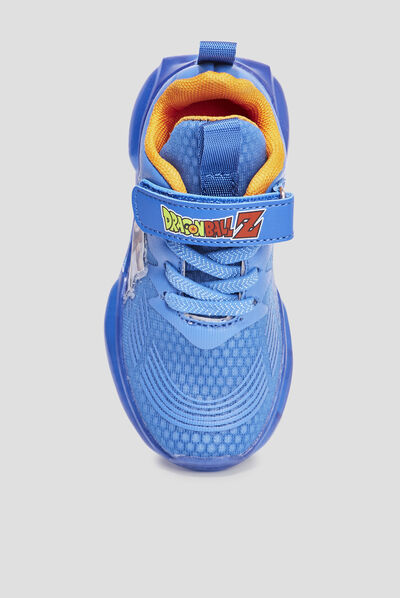 Baskets running à scratchs Dragon Ball Z bleu electrique garçon