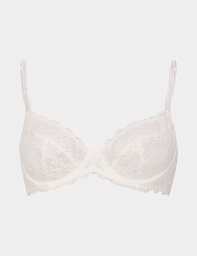 Soutien-gorge emboîtant dentelle blanc femme