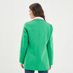 Veste blazer droite vert femme