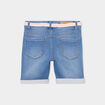 Short droit en jean ceinture tressée denim double stone fille