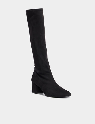 Bottes à talons noir femme