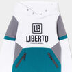 Sweat à capuche hoodie Liberto vert canard garçon