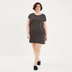 Chemise de nuit gris foncé femme grande taille