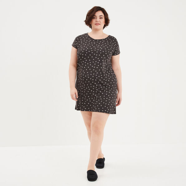 chemise de nuit gris fonce femmegt Chemise de nuit gris foncé femme grande taille