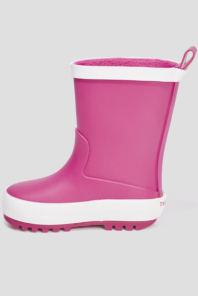 Bottes de pluie Trappeur rose bébé fille