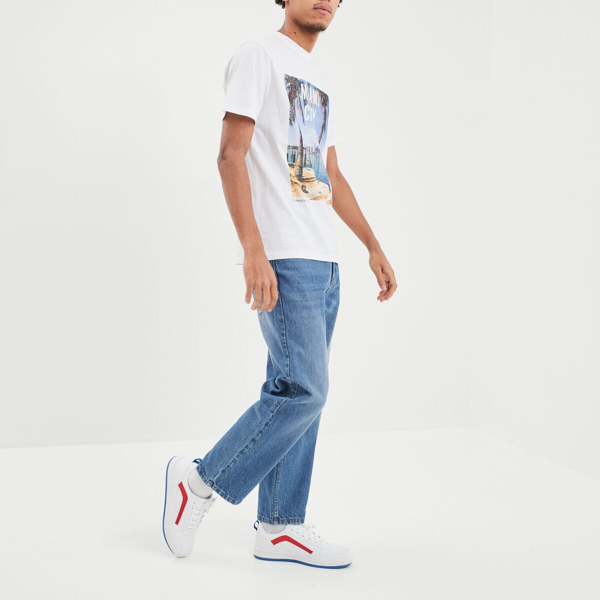 T-shirt manches courtes Creeks blanc homme