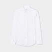 Chemise coupe ajustée manches longues blanc homme