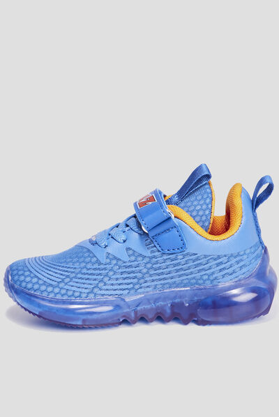 Baskets running à scratchs Dragon Ball Z bleu electrique garçon