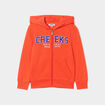Sweat zippé à capuche Creeks orange garçon